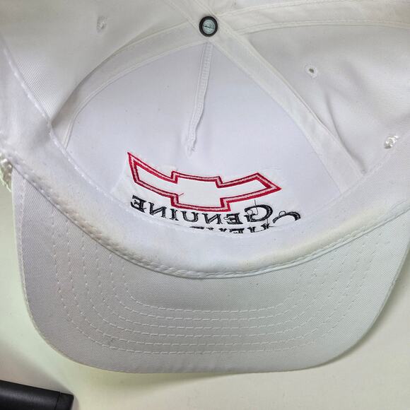 Vintage Chevrolet Genuine Chevy Logo Rope Snapback Hat White Red YoungAn OSFA - Picture 7 of 10